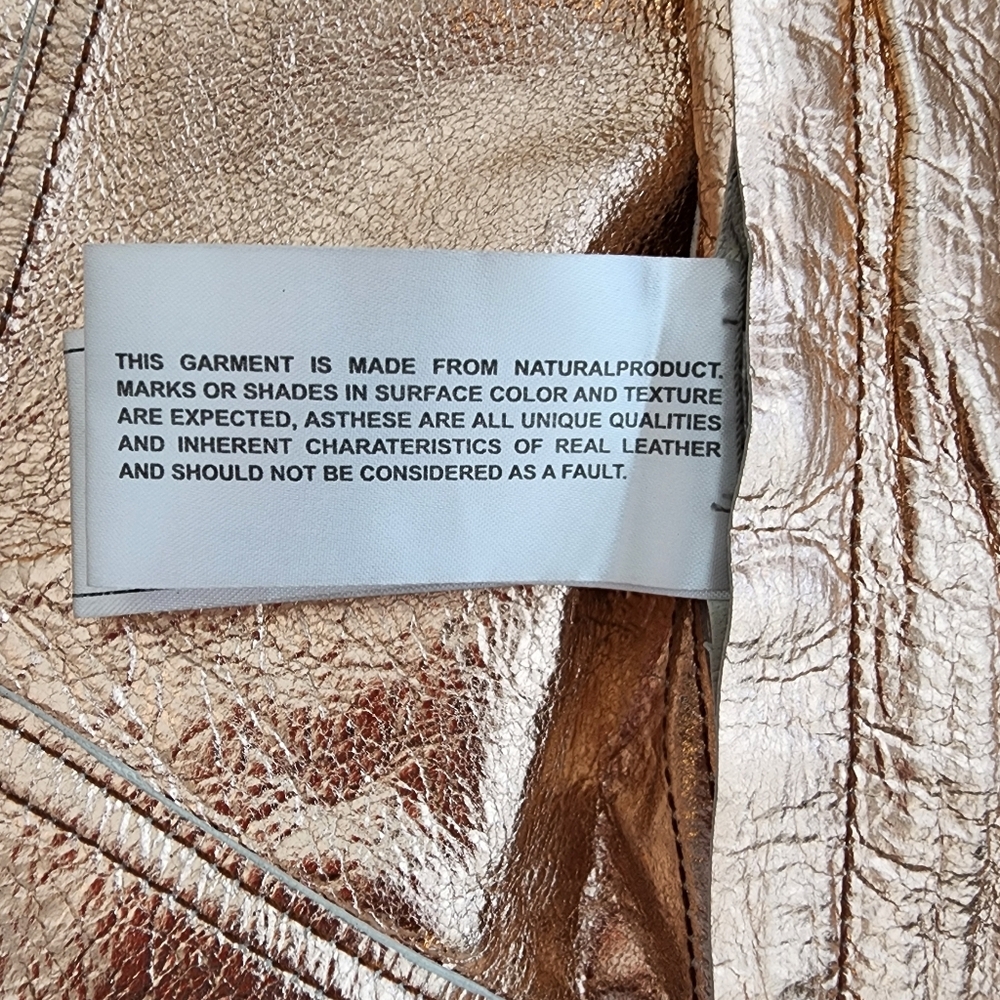 DOMA VEST LEATHER MOTORCYCLE JACKET, NEW SIZE SMALL WOT - Picture 5 of 16